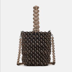 Mini Beaded Bucket Bag